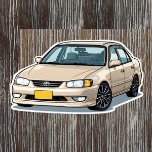 TOYOTA COROLLA 8th generation 1998-2002 Vinyl Sticker